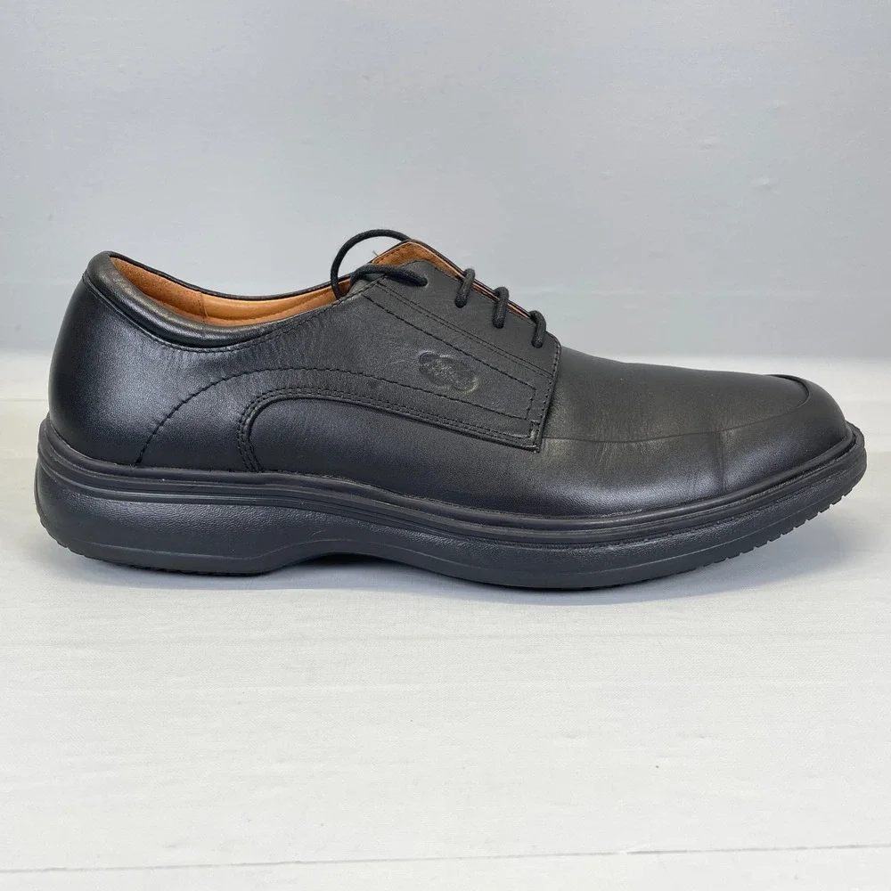 Dr. Comfort Classic Oxford Shoes Mens Size 11.5 M Black Leather Lace Up Dress